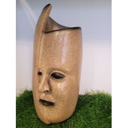 Flower Vase Decor Outdoor Indoor Face Head Planter for Office Hotel Nursery