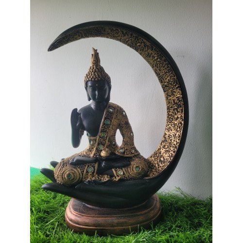 Gautam Buddha Statue Showpiece Idol Figurine for Feng Sui, Vastu, Home Decor, Office, Diwali, Gifting, Living Room, Bedroom, Study Table