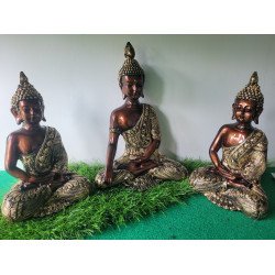 Budha Idol Set of 3 Decorative showpiece for Home Decor, Gift Purpose