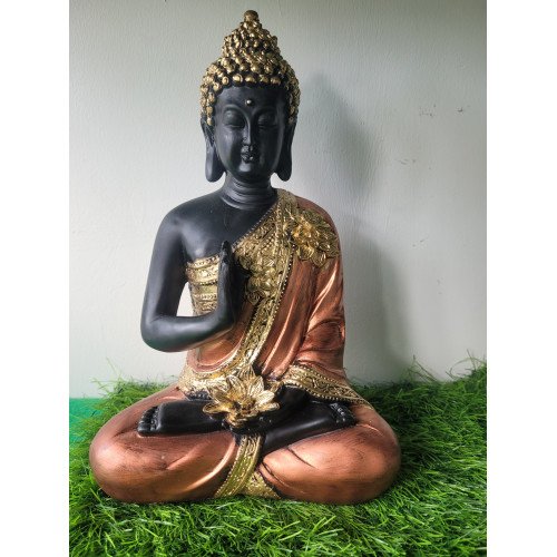 Polyresin Lord Gautam Buddha Figurine Idols for Living Room in Home Decorative Showpiece