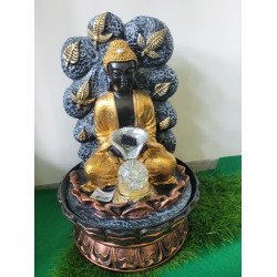 Budha Table Top Indoor Outdoor Hut Home Water Fall Fountain
