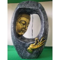Homestead Decore Solution Buddha Oval Shape Water Fountain for Home, Office,Table, Garden Big  Fountain for Home  Water Fountain Big Size for Living Room