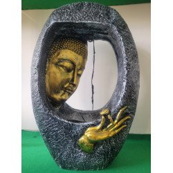 Homestead Decore Solution Buddha Oval Shape Water Fountain for Home, Office,Table, Garden Big  Fountain for Home  Water Fountain Big Size for Living Room