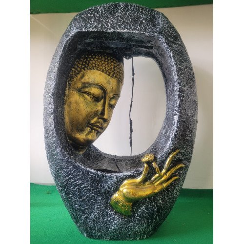 Homestead Decore Solution Buddha Oval Shape Water Fountain for Home, Office,Table, Garden Big  Fountain for Home  Water Fountain Big Size for Living Room
