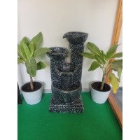 Shawshank Water Fountain for Indoor Outdoor Garden Brown & Grey Home Decor Patio with LED Lights Water Pump