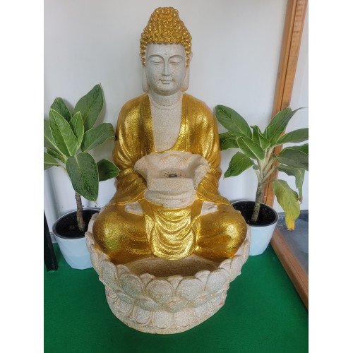 Buddha golden with ivory Water Fountain