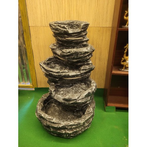 Dawson Rock Garden Fountain Realistic Rock Tower Water Feature Great for Outoor Gardens and Spaces. Quiet Pump Included. Easy to Set Up.